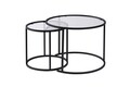 Set masuta de cafea, Nordure, Aurum, Negru/Transparent
