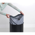 Rezerva sac pentru cos de rufe, Brabantia, Grey, 30-35 L, 80x46.7x3.8 cm, textile, gri