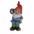 Lampa solara de gradina Dwarf Blue, 18 x 14 x 36 cm, oxid de magneziu, multicolor