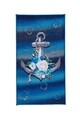 Covoras de baie Romantic Anchor, Confetti, 57x100 cm, bleumarin