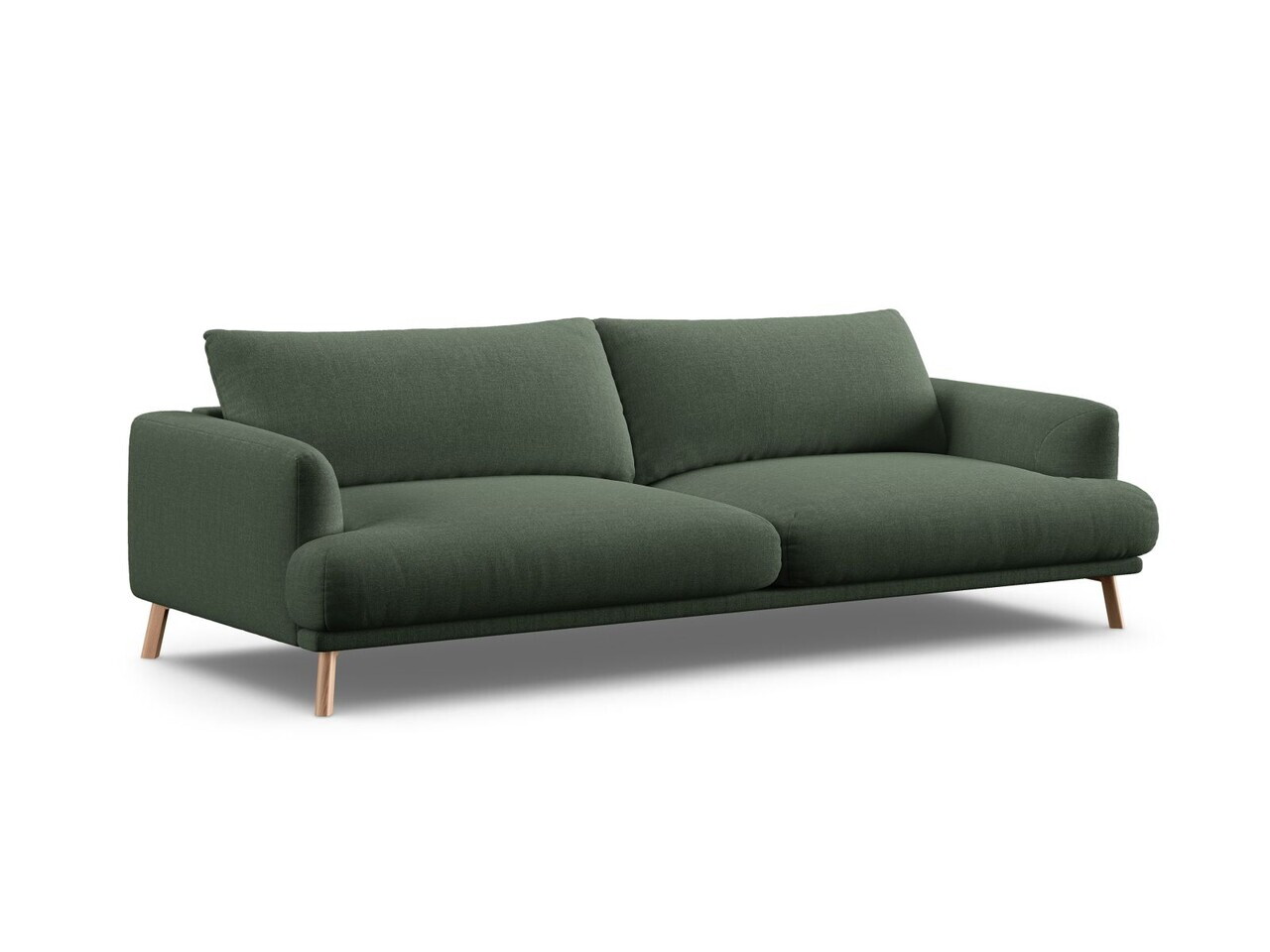 Canapea 4 locuri, Naomi, Micadoni Home, 230x95x75 cm, tesatura structurata, verde muschi — imaginea 5