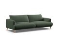 Canapea 4 locuri, Naomi, Micadoni Home, 230x95x75 cm, tesatura structurata, verde muschi