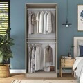 Dulap pentru haine, Hanah Home, BA305, 90x210x57.5 cm, Gresie