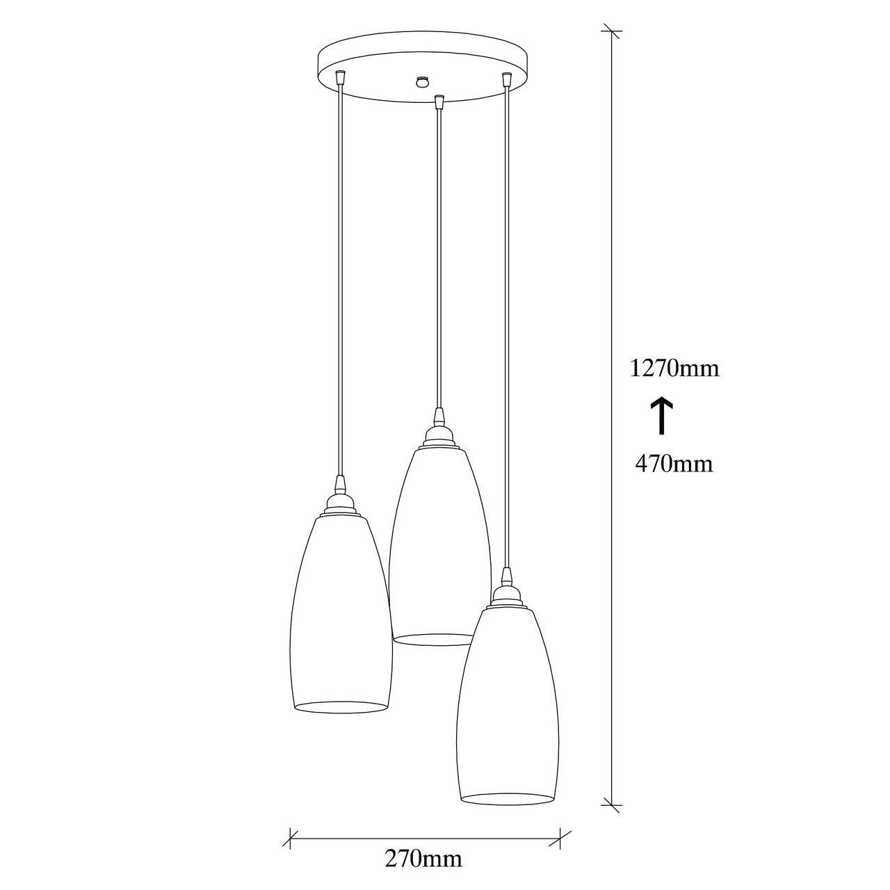 Candelabru, Opviq, Smoked - 041, E27, 60 W, metal/sticla