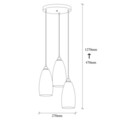 Candelabru, Opviq, Smoked - 041, E27, 60 W, metal/sticla