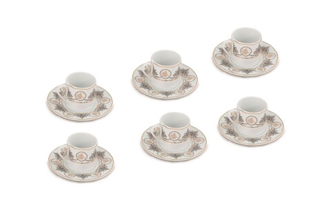 Set de cafea Kutahya Porselen, RU12KT4307736, 12 piese, portelan Bucatarie