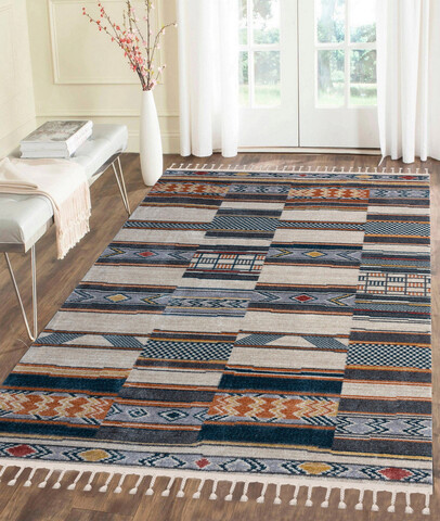 Covor, 80241a , 200x290 cm, poliester, crem / antracit