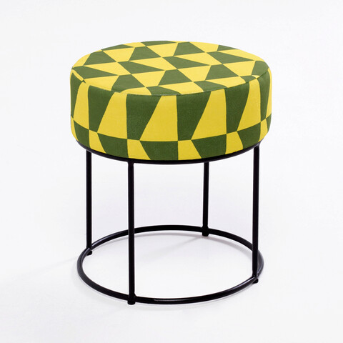 Bancheta, balcab home, 825blc1228, metal / mdf, galben verde