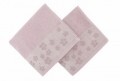 Set 2 prosoape de baie Papatya, Soft Kiss, 50 x 90 cm, 100% bumbac, roz prafuit