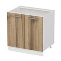 Dulap pentru bucatarie, Hanah Home, Minar, 80x87x58 cm, Alb / Dore