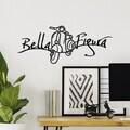 Decoratiune de perete, Bella Figura 1, Dimensiune: 60 x 25 cm, Negru