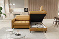 Coltar extensibil dreapta 3 locuri ELTAP, RT-45MAN, Barea, 208x160x100 cm, lemn/poliester, mustar