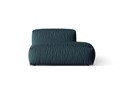 Modul dreapta pentru canapea, 2 locuri, Martina-169, Micadoni Home, 133x106x75 cm, tesatura structurata catifelata, albastru jeans