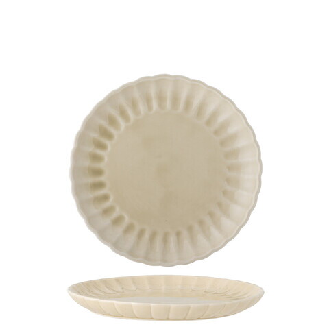 Farfurie desert, Bloomingville, Latina, 20x2 cm, ceramica, natural