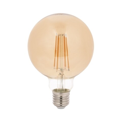 Bec LED, Sage, G95 Gün Işığı Amber, 7 W, 3000K, 720 Lm, sticla