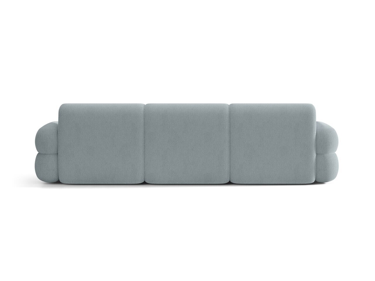 Canapea 4 locuri, Neo, Micadoni Home, 305x100x83 cm, tesatura Boucle, albastru deschis — imaginea 4