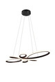 Lustra Fly, TRIO, 83x45.5x150 cm, 32W, 1x SMD, metal, negru mat