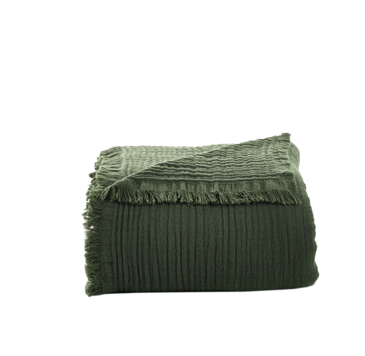 Cuvertura Double Pique, 200x250 cm, muselina din 100% bumbac, Cuenca, Viaden, kaki - 1 | YEO