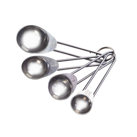 Set 4 lingurite pentru masurare, mason cash, innovative, 13 x 4 x 3 cm, inox, argintiu