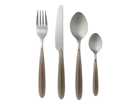 Poza Set tacamuri 16 piese, Brandani, inox, gri dove