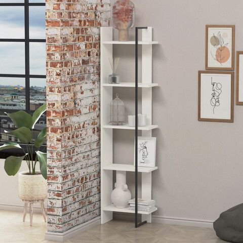 Corp biblioteca, Lagomood, Simge, 40x160x23 cm, Alb Lagomood