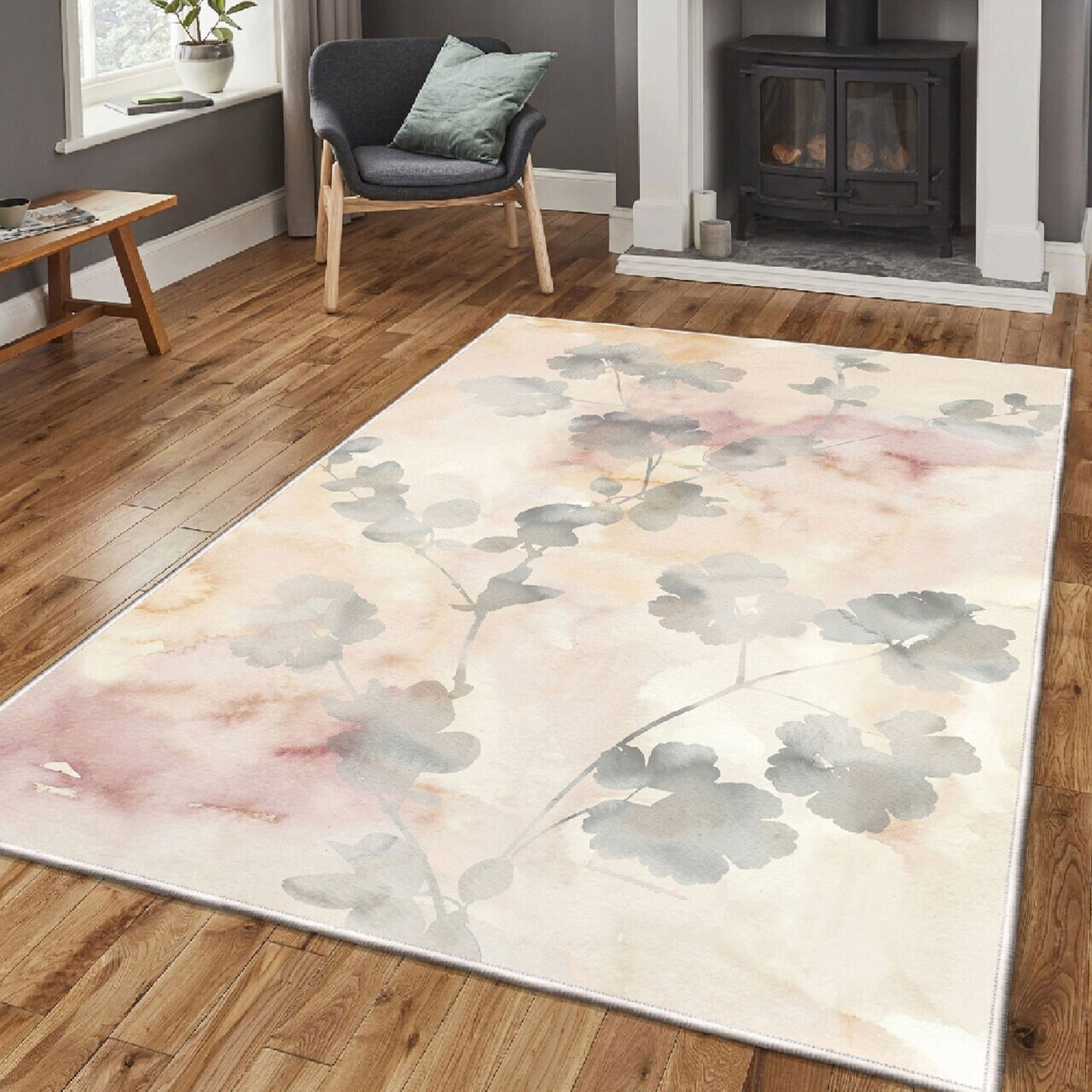 Covor, Els1900, 160x230 cm, Catifea, Multicolor — imaginea 2