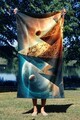 Prosop de plaja, Astacura, Think Like An Egyptian 70, 70x130 cm, 70% poliester/30% poliamida, Multicolor
