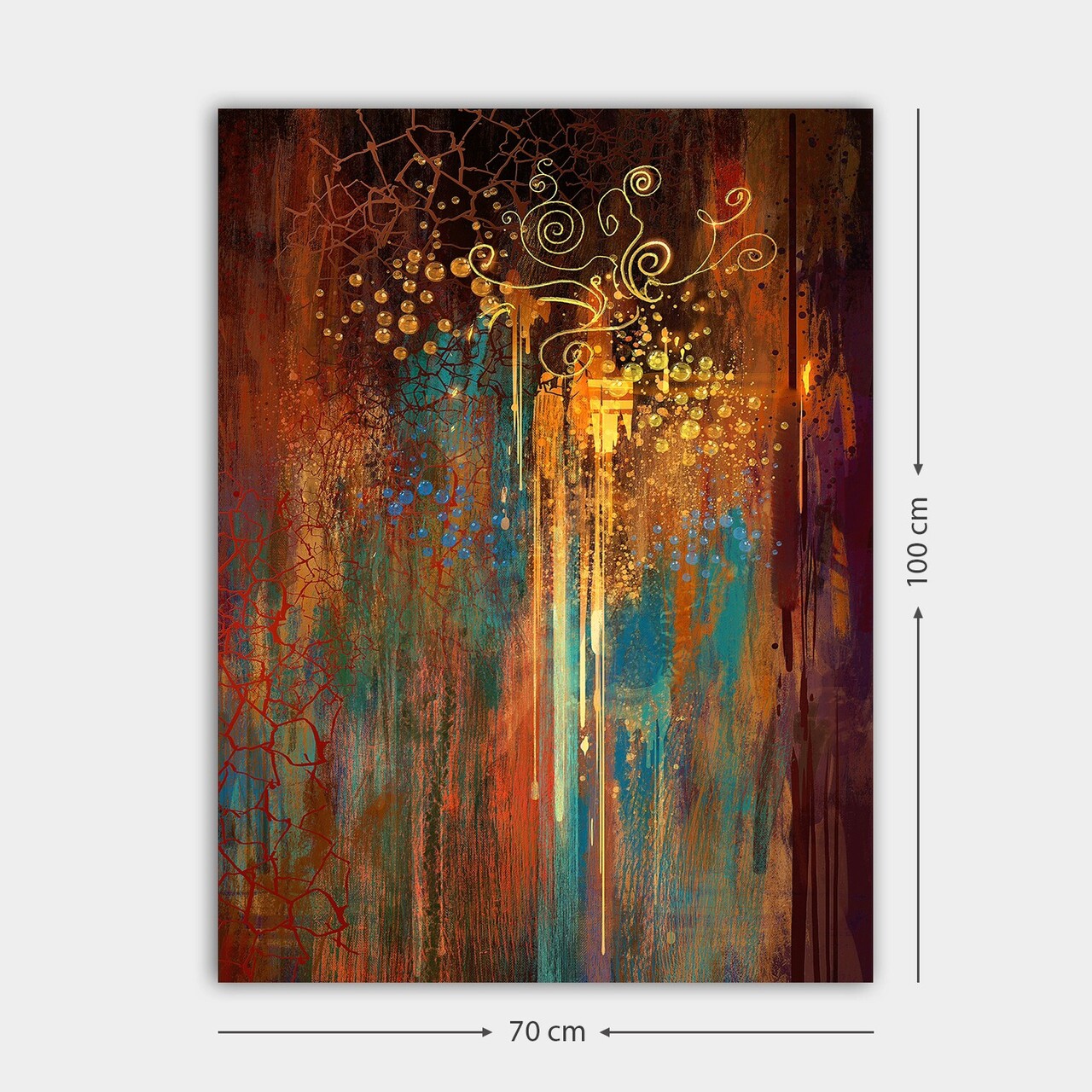 Tablou decorativ, 221709259_70100, Cadru: 100% LEMN (grosime: 3 cm), Multicolor - view 3