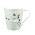 Cana in cutie cadou, Palmetto Cranes Platinum, Churchill, portelan Fine Bone China, 390 ml
