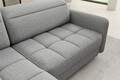 Coltar extensibil stanga 3 locuri ELTAP, LT-03MAN, Barea, 208x160x100 cm, lemn/poliester, gri