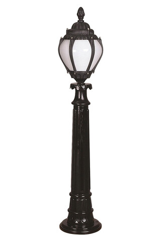 Lampadar de exterior, Avonni, 685AVN1331, Plastic ABS, Alb/Negru