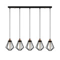 Lustra, Alby, 525NOR1478, Metal, Negru/Bronz