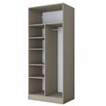 Dulap pentru haine, Hanah Home, BA290, 90x210x57.5 cm, Gresie
