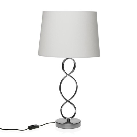 Lampa de masa Vancouver, Versa, 33 x 59 cm, metal, argintiu argintiu