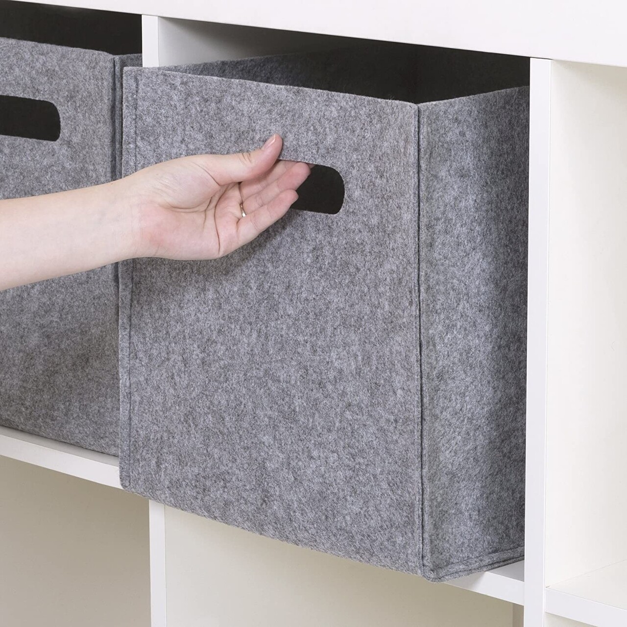Set organizator de birou din fetru, HMY-6356, Gri - imagine 2