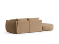 Canapea modulara 3 locuri cotiera stanga, Chris-184, Micadoni Home, 315x100x80 cm, catifea, bej sand