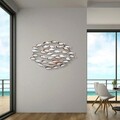 Decoratiune de perete, Alabalık, Metal, 94 x 58 x 5 cm, Multicolor