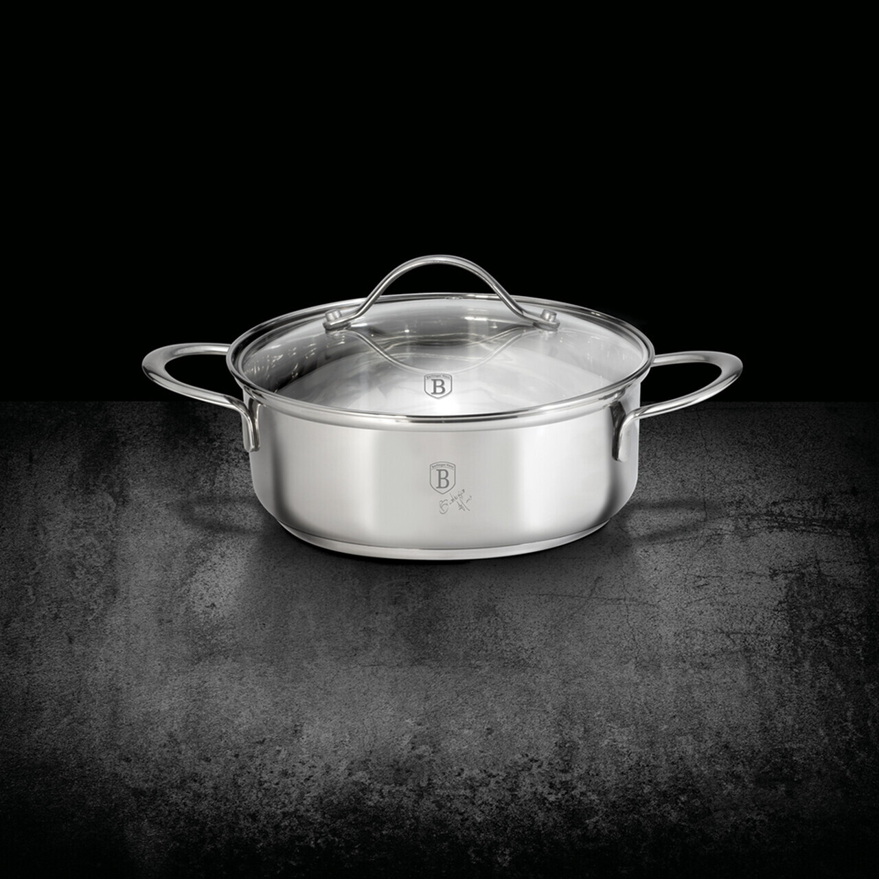 Oala cu capac Berlinger Haus, Silver Jewellery, 18 cm, 2.6 L, inox, argintiu - imagine 5