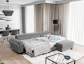Coltar extensibil dreapta 4 locuri ELTAP, Mari-38, Mariall, 288x200x92 cm, lemn/poliester, gri