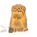 Lampa de masa Dog, Versa, 15 x 17.1 x 19.6 cm, 1 x E14, portelan