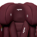 Scaun auto cu isofix, I-Size, U-grow, 76-150 cm, 52.3x45.3x69 cm, poliester, rosu