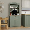 Dulap de bucatarie, Miwood, Lucas 1600-94, 80x100x42 cm, PAL, Verde