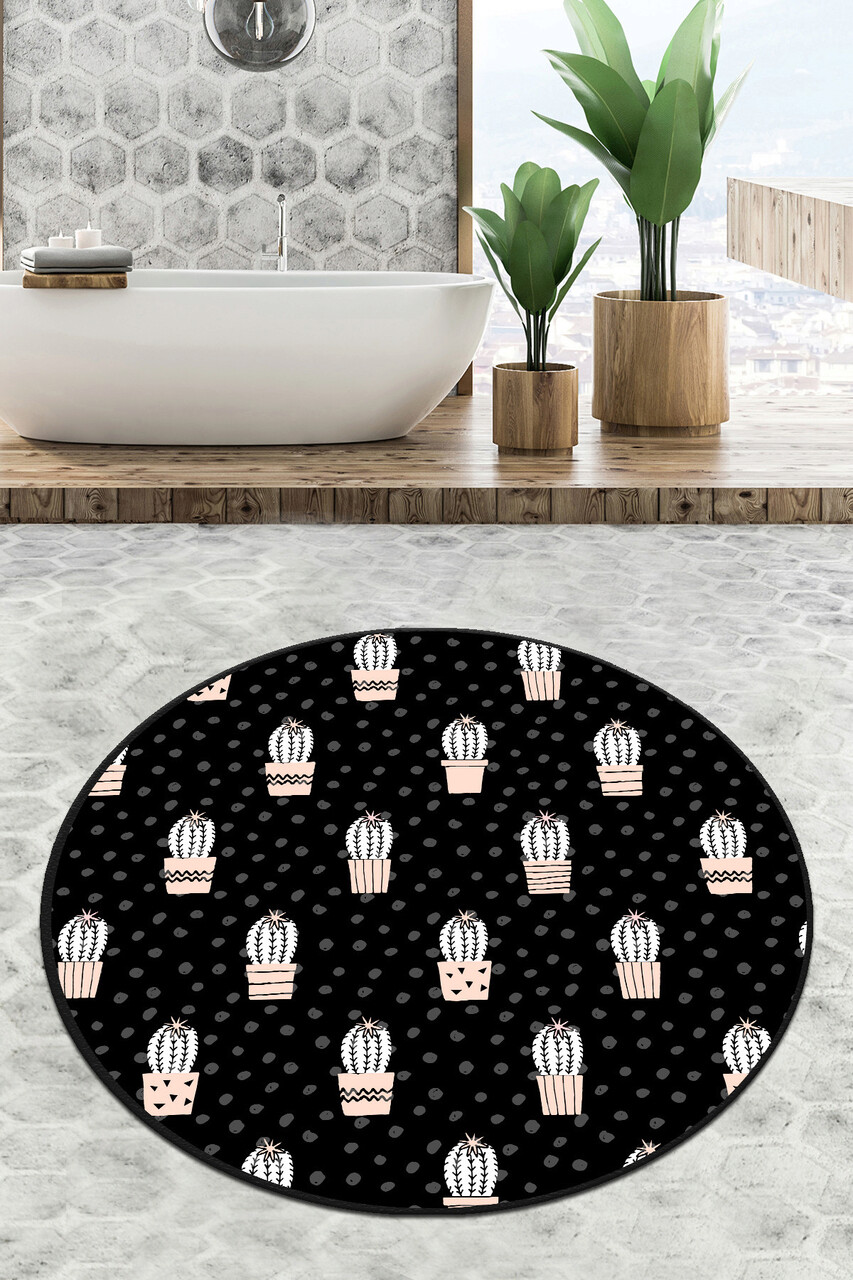 Covoras de baie L'essentiel Maison Temperature Circle Djt 80 Multicolor