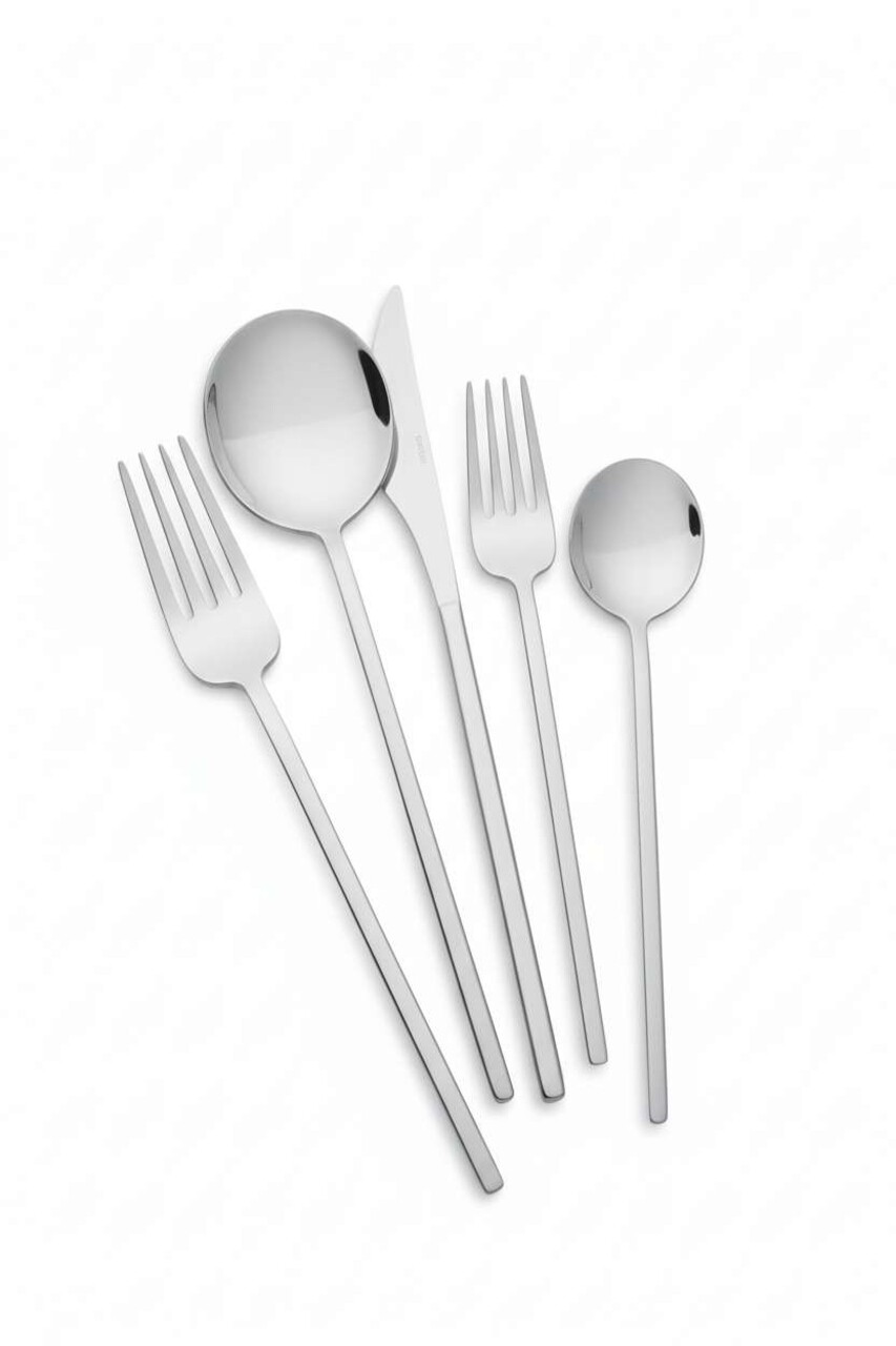 Set de tacâmuri (30 de piese), L'essentiel Maison, 207PLM1108, Furculiță de masă: 21 x 2,5 cm (6 bucăți), Crom - view 3