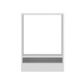 Dulap pentru bucatarie, Hanah Home, Minar, 60x87x58 cm, Alb / Antracit