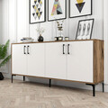 Consola, Hommy Craft, Kiev, 180x78x35 cm, Nuc/Alb