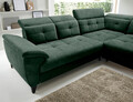 Coltar extensibil dreapta 5 locuri ELTAP, RT-35RAQ, Inferne, 297x210x107 cm, lemn/poliester, verde inchis