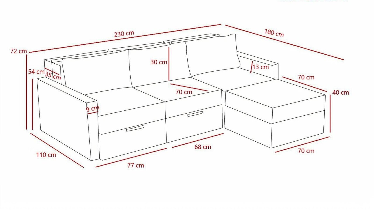 Coltar, Atelier del Sofa, 613LFS1185, Antracit — imaginea 10