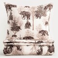 Lenjerie de pat dubla Urso, Homla, 3 piese, 160x200 cm, bumbac, multicolor