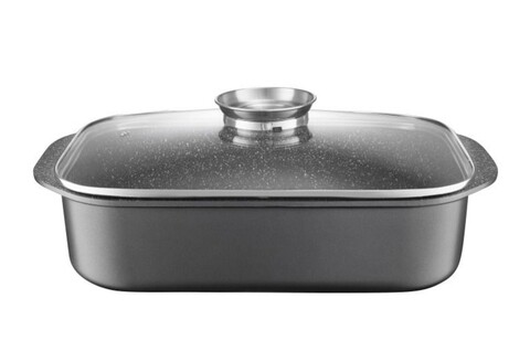 Tava pentru prajit cu capac aroma knob system, ambition, 40x25 cm, aluminiu